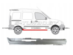 Порог (правый) 4 дв, с желобом на сдвижную дверь, полный профиль, заводской штамп