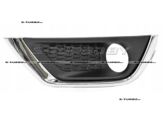 Решетка в бампер (левая) с отв. под противотуманку, с хромом