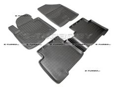 Коврики модельные полиуретановые в салон (высокий борт), 5 мест