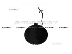 Заглушка отверстия крюка (передняя) черная, с глянцем