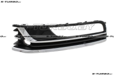 Решетка в бампер (левая) хром+хром молдинг, с отв. под датчик