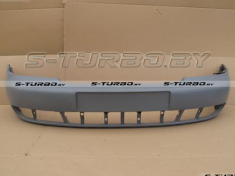 Бампер передний (грунтованный) с усилителем, без отв. под омыватели