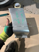 Крыло переднее (левое) нижняя часть, оцинкованная сталь, ремкомплект