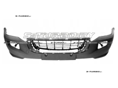 Бампер передний (черный) с отв. под противотуманки