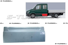Дверь боковая задняя (левая) наружная часть, 32 см, дубль кабина, заводской штамп