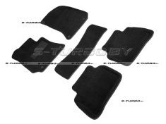 Коврики 3D модельные ворсовые в салон, черные