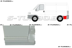 Крыло заднее (левое) нижняя часть, за колесом, заводской штамп