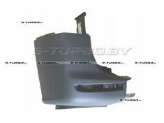 Бампер задний (грунтованный) левая часть, без отв. под парктроник, без крепления модулей ассистента парковки