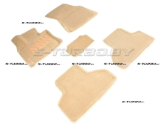 Коврики 3D модельные ворсовые в салон, бежевые