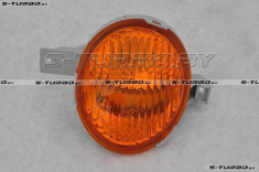 Указатель поворота в бампер (левый) желтый