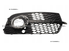 Решетка в бампер (правая) с отв. под противотуманку, с отв. под парктроник, с хромом, для версии s-line