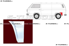 Крыло заднее (левое) задняя часть (за колесом) заводской штамп