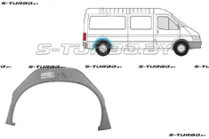 Арка задняя (правая) внутренняя часть, длинная база, заводской штамп