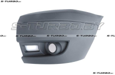 Бампер передний (серый), левая часть, с отв. под противотуманку