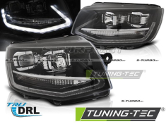 Передние фары BLACK LED TRU DRL
