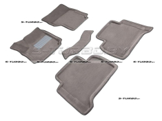 Коврики 3D модельные ворсовые в салон, серые