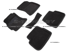 Коврики 3D модельные ворсовые в салон, черные