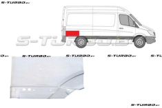 Крыло заднее (правое) над колесом, задняя часть, средняя база, до первой складки, заводской штамп
