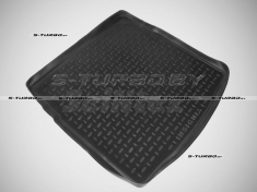 Коврик в багажник модельный полиуретановый, с запасным колесом