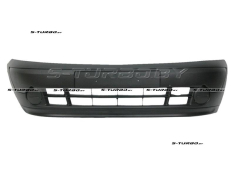 Бампер передний (черный) цельный