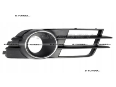Решетка в бампер (правая) с отв. под противотуманку, с хромом