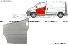 Дверь передняя (левая) наружная часть, до стекла, заводской штамп