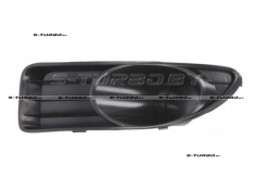 Решетка в бампер (левая) черная, без отв. под противотуманку