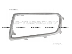 Накладка решетки бампера (левая) серебряная