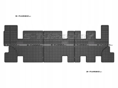 Коврики модельные резиновые в салон (низкий борт), 3-й ряд