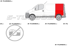 Крыло заднее (левое) короткая база, до крыши, заводской штамп