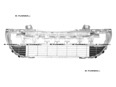 Решетка в бампер, серебряная