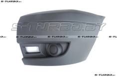 Бампер передний (серый), левая часть, без отв. под противотуманку