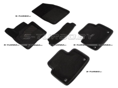 Коврики 3D модельные ворсовые в салон, черные