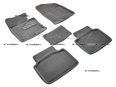 Коврики 3D модельные ворсовые в салон, серые