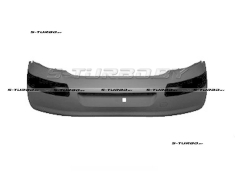 Бампер задний (грунтованный) без отв. под парктроники, с накладками