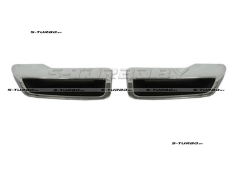 Накладки заднего бампера (левая+правая) с хромом