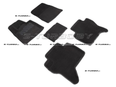 Коврики 3D модельные ворсовые в салон, черные