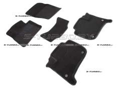 Коврики 3D модельные ворсовые в салон, черные