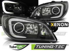 Передние фары TUBE LIGHT BLACK HID