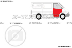 Дверь передняя (правая) наружная часть, до стекла, заводской штамп