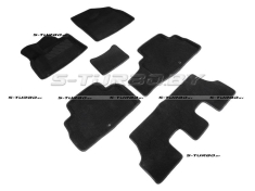 Коврики 3D модельные ворсовые в салон, черные