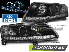 Передние фары ANGEL EYES LED BLACK