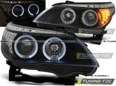 Передние фары ANGEL EYES BLACK LED INDIC.
