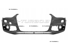 Бампер передний, с отв. под омыватели, без отв. под парктроники, для версии S-LINE