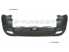 Бампер задний (грунтованный) без отв. под парктроники, с отв. под спойлер