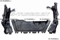 Защита двигателя центральная + 2 боковые (пластик) бензин