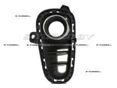 Решетка в бампер (левая) с отв. под противотуманку, с хромом