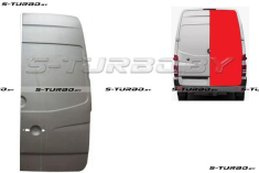 Дверь задняя (правая) распашная, наружная часть, до крыши (без выреза под стекло) высокая база, заводской штамп