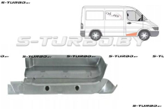 Ступень передней двери (правой) комплектная, низкая, с усилителем и частью внутреннего порога, заводской штамп