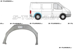 Арка задняя (правая) внутренняя часть, короткая база, заводской штамп